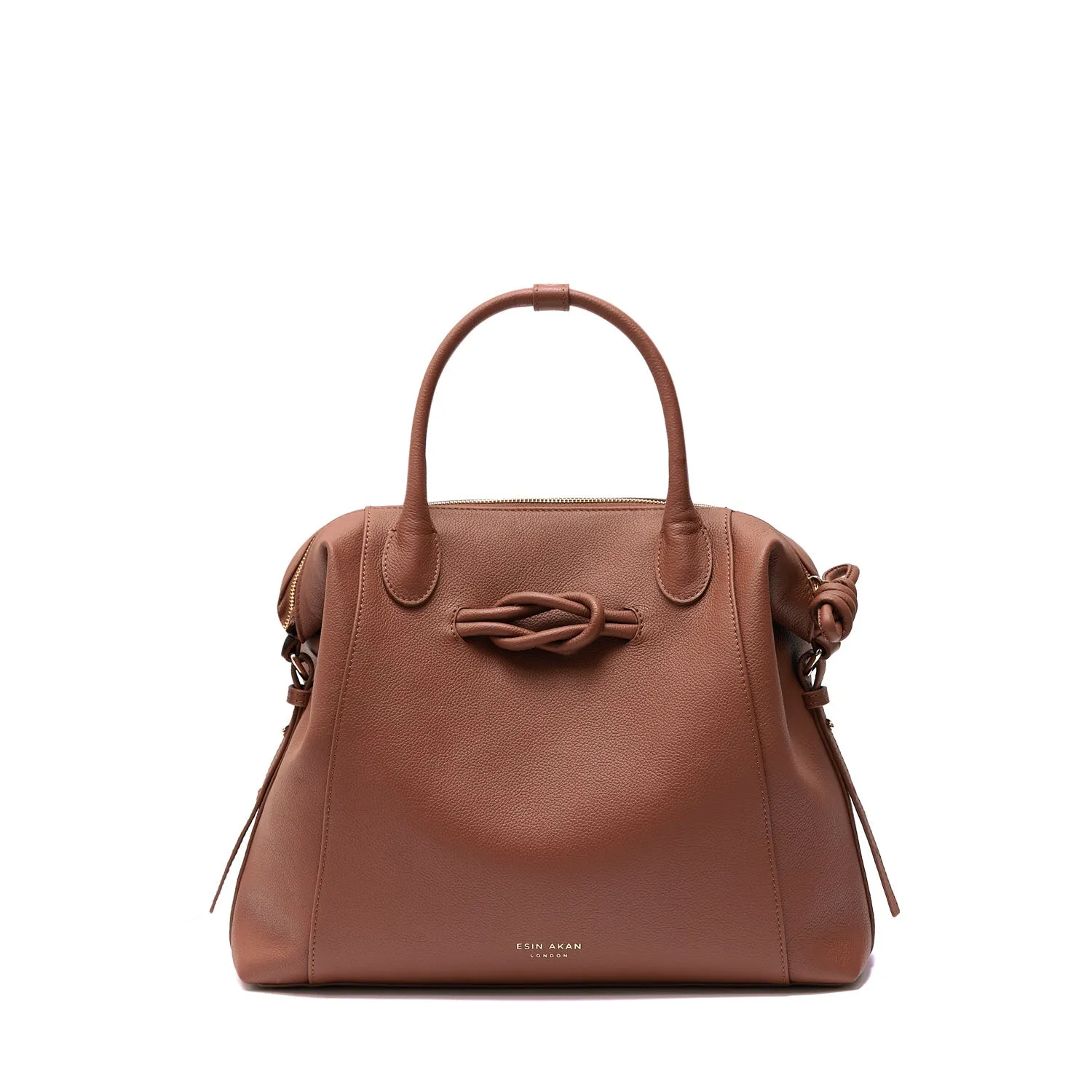6-in-1 Wimbledon Leather Backpack Tote, Nutshell