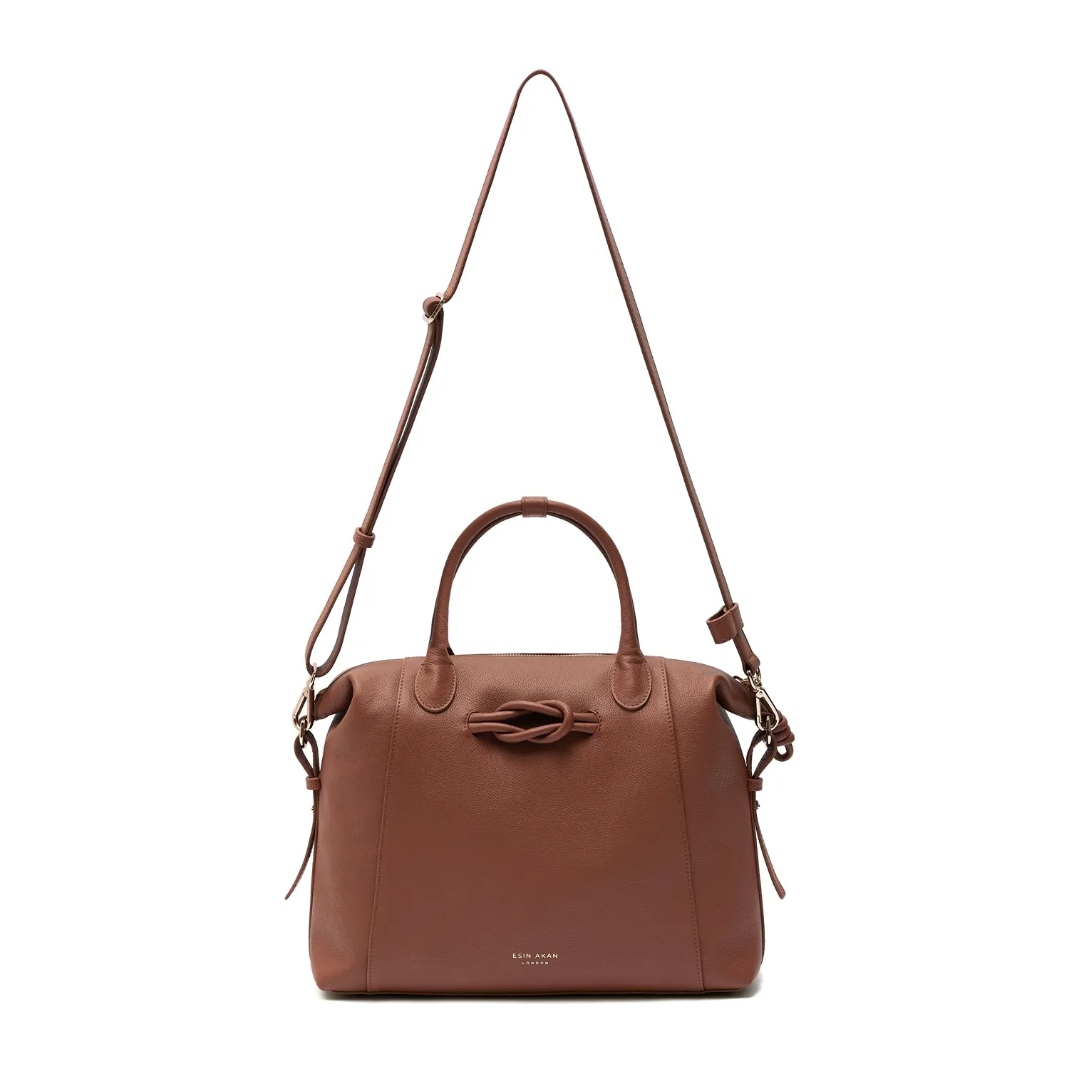6-in-1 Wimbledon Leather Backpack Tote, Nutshell