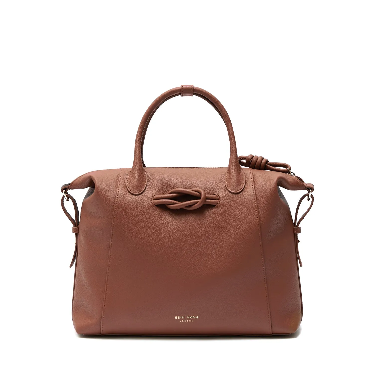 6-in-1 Wimbledon Leather Backpack Tote, Nutshell