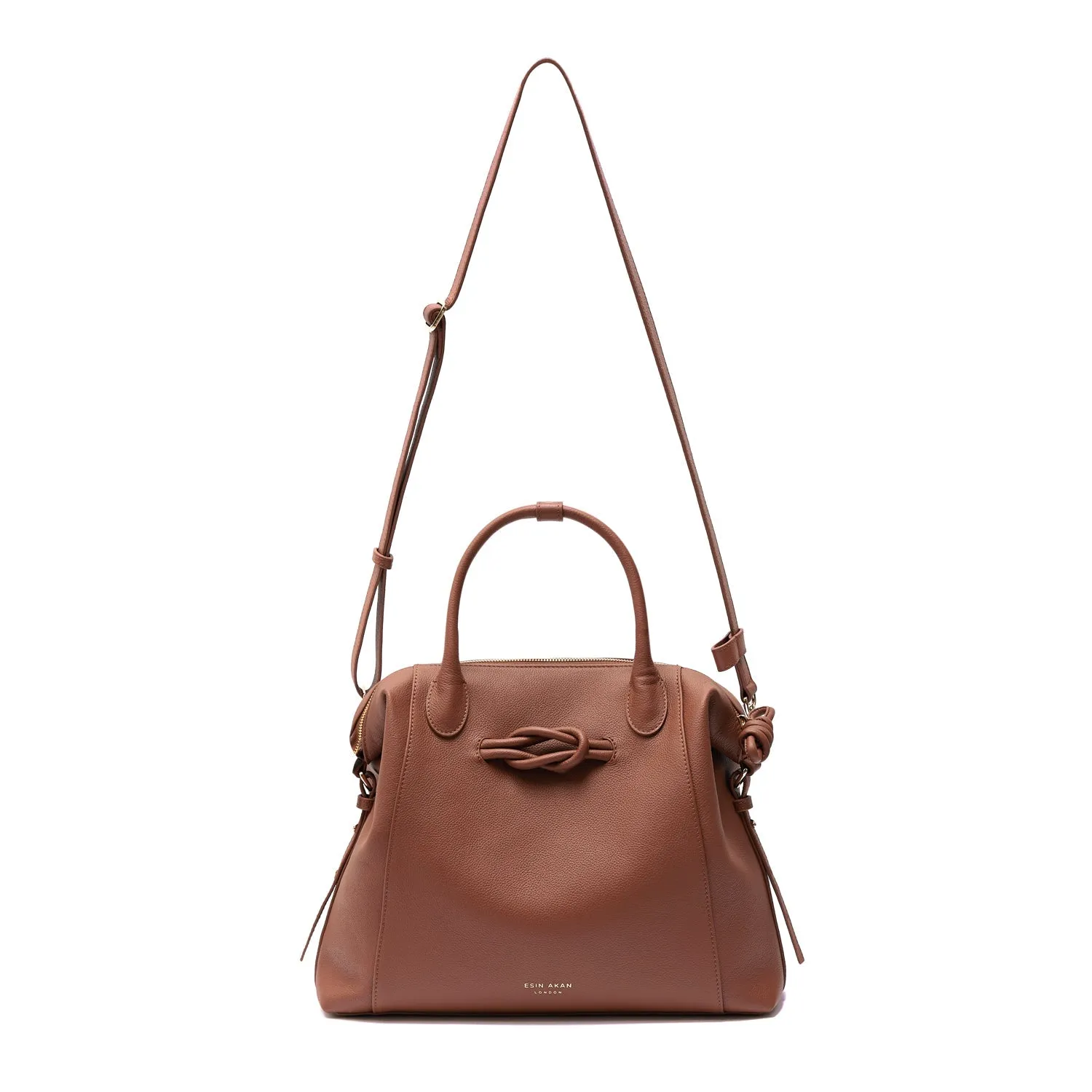 6-in-1 Wimbledon Leather Backpack Tote, Nutshell