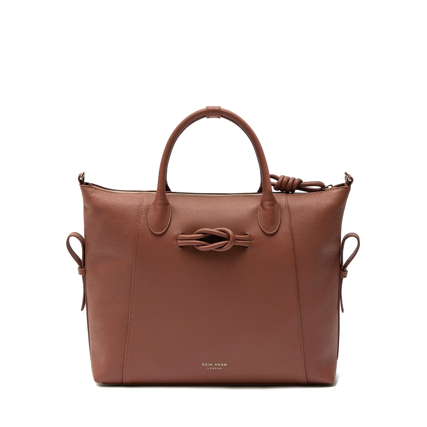 6-in-1 Wimbledon Leather Backpack Tote, Nutshell