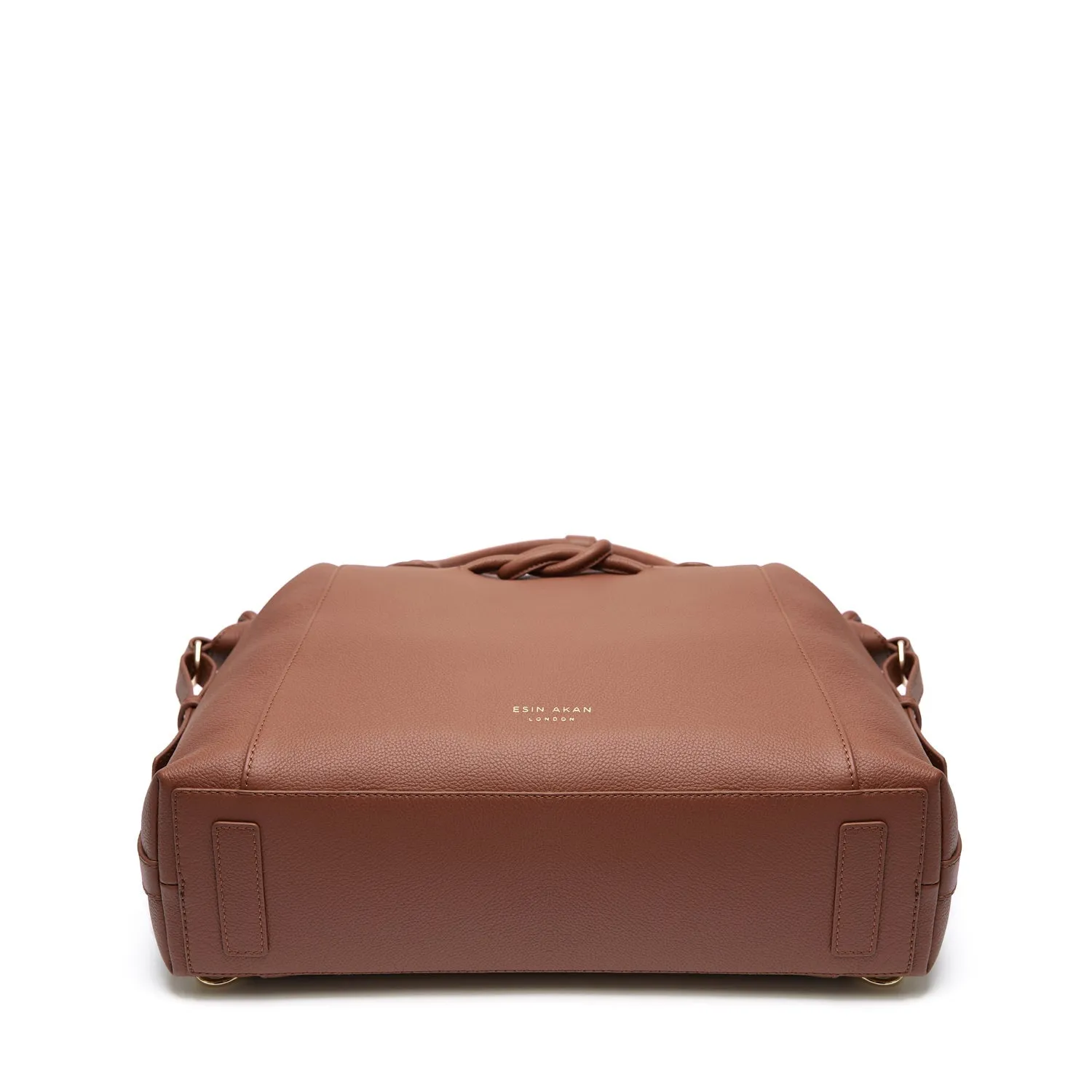 6-in-1 Wimbledon Leather Backpack Tote, Nutshell
