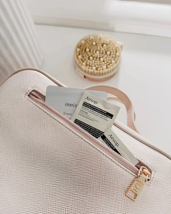 BABY EMMA COSMETIC CASE METALLIC NUDE
