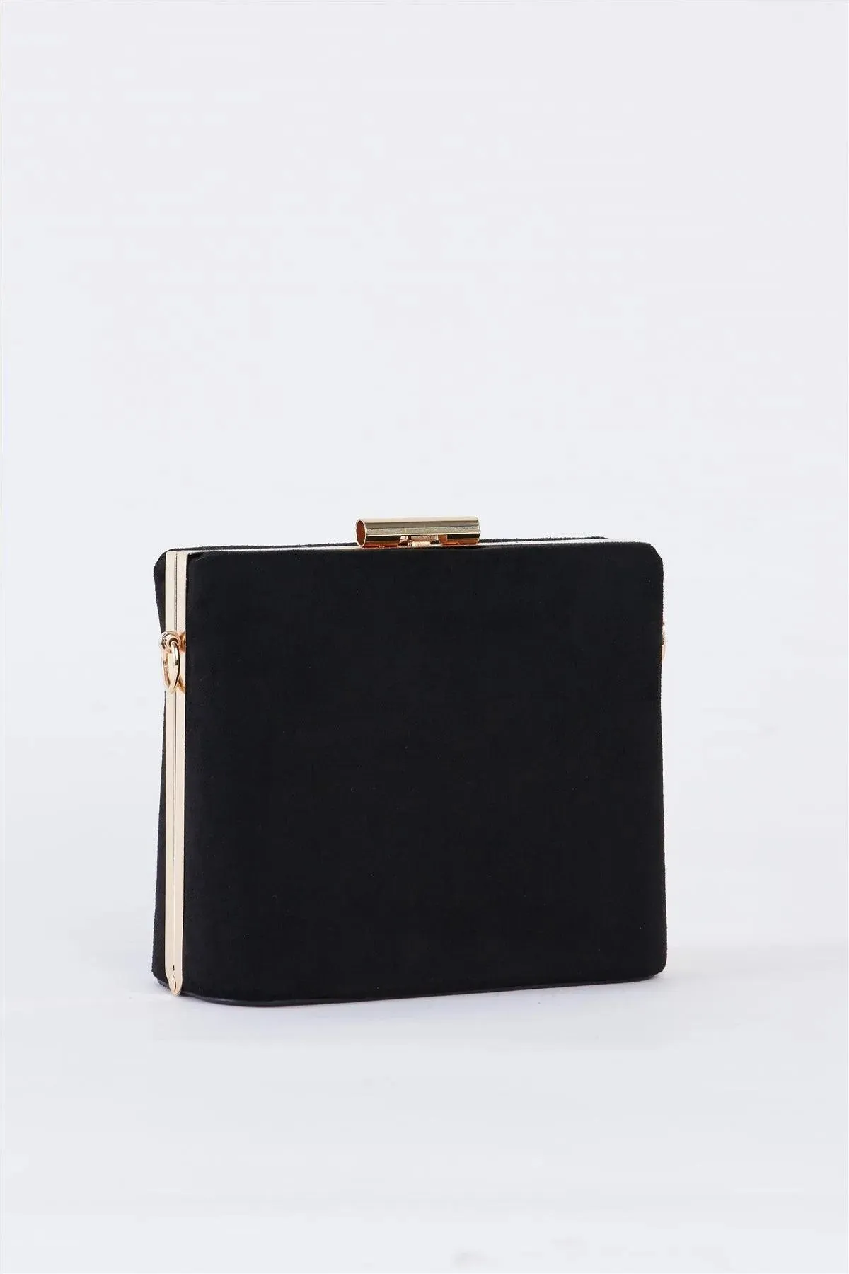 Black Chic Suede Clutch Bag /3 Bags