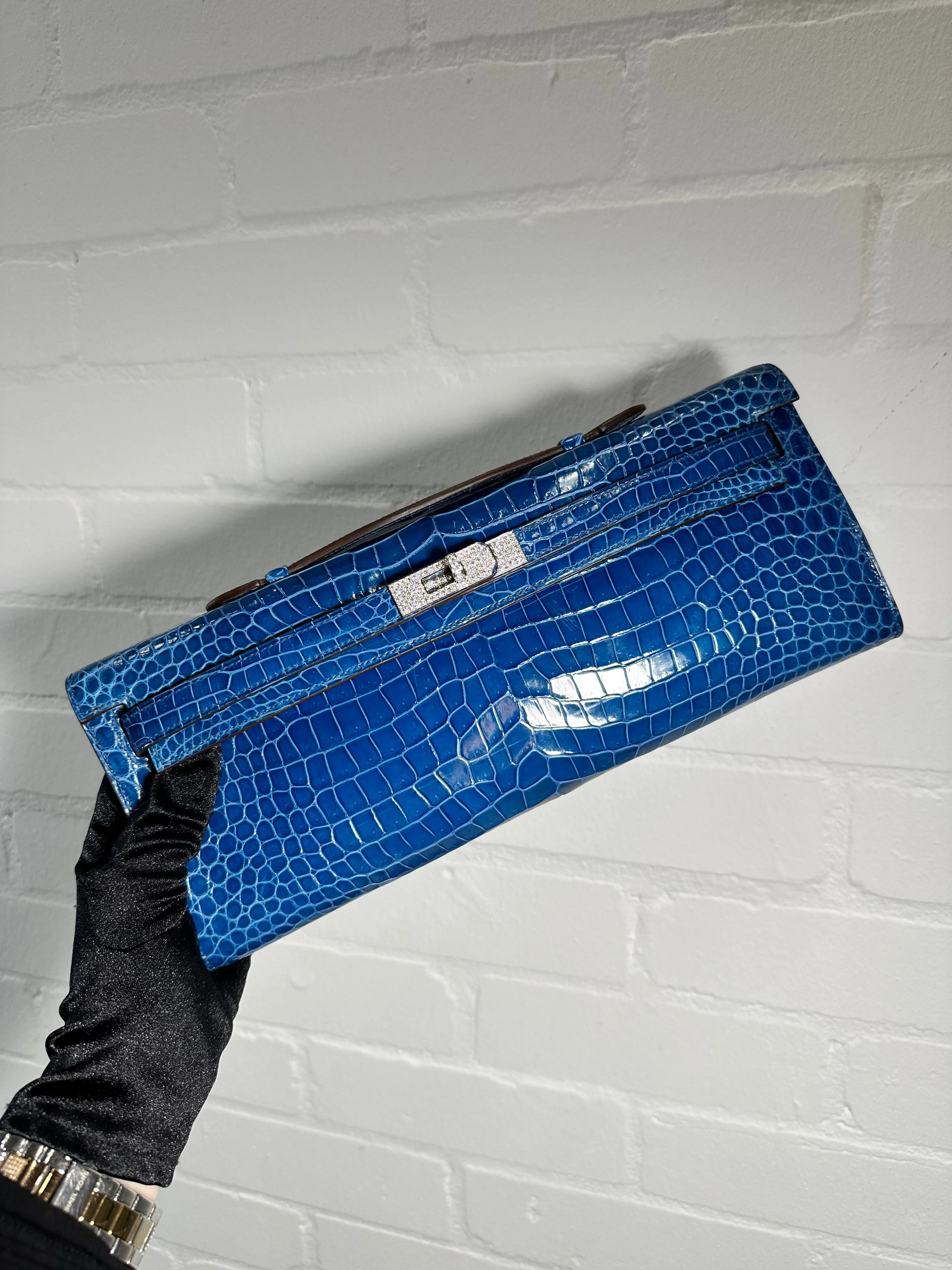 Blue Kelly Cut with Diamonds
