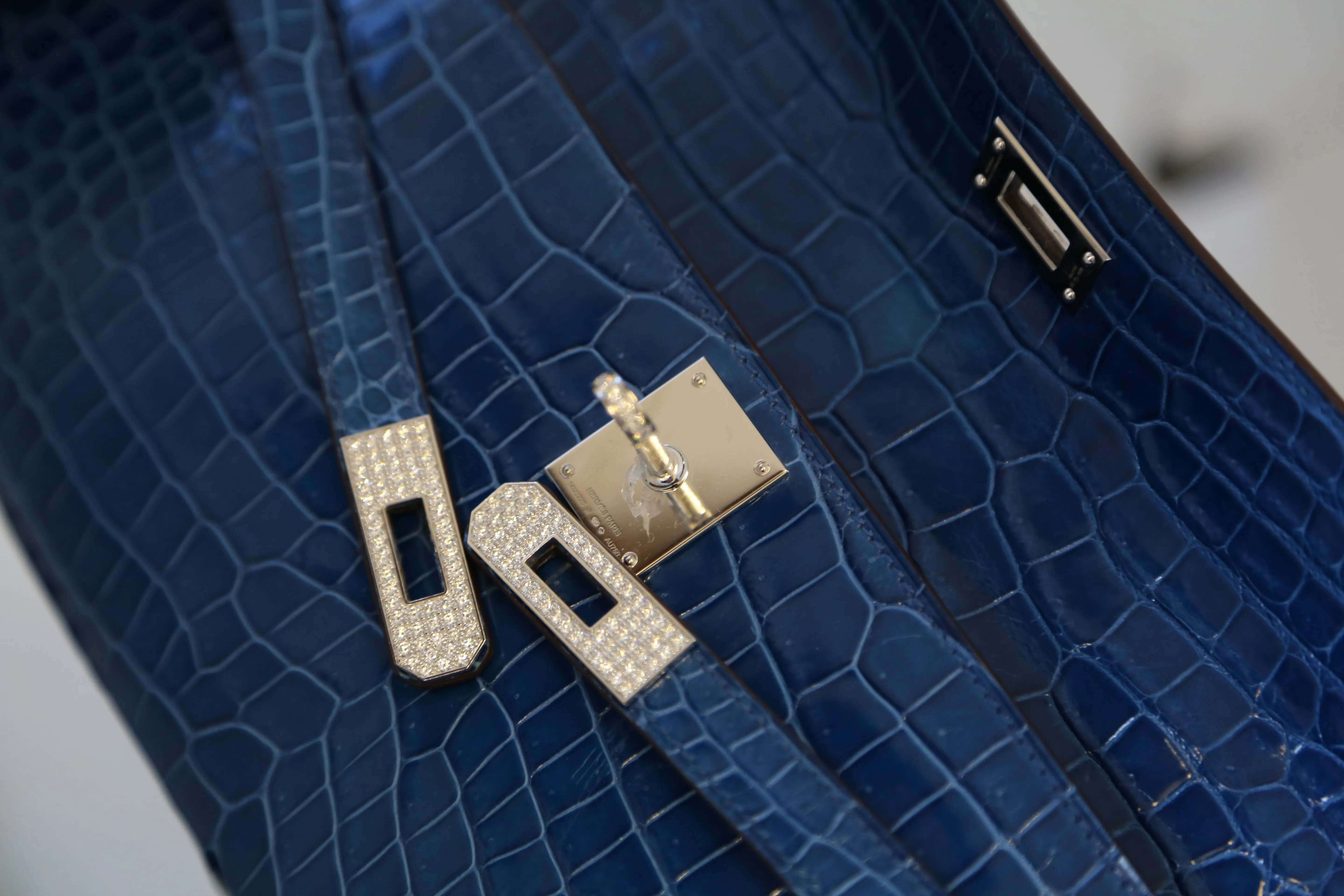 Blue Kelly Cut with Diamonds