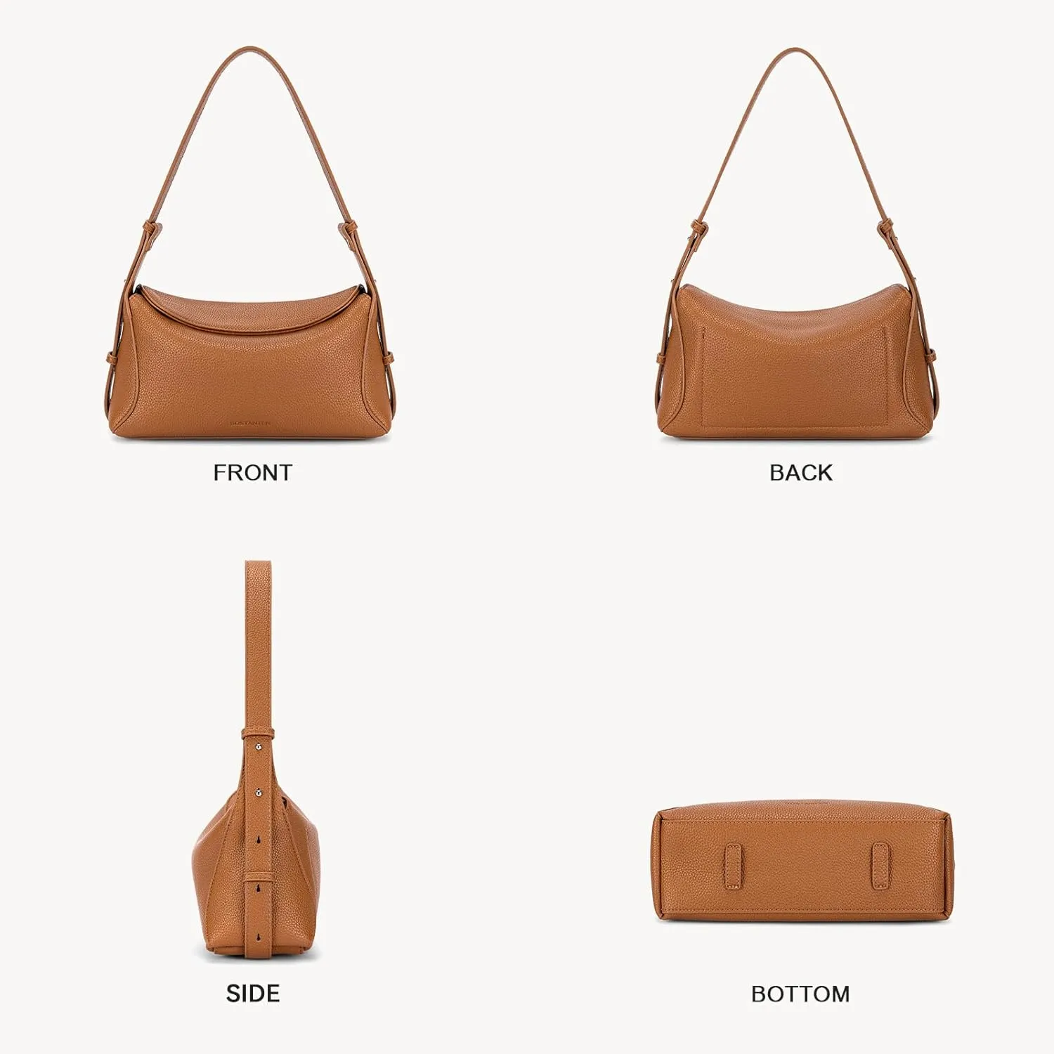 BOSTANTEN Small Purses for Women Trendy Shoulder Bag Vegan Leather Designer Hobo Handbags