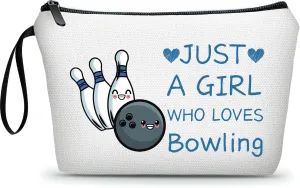 Bowling Accessories,Bowling Party Favors,Birthday Gift for Women,Bowling Cosmetic Makeup Bag,Woman Gifts for Birthday,Gifts for Teen Girls,Sister Birthday Gifts