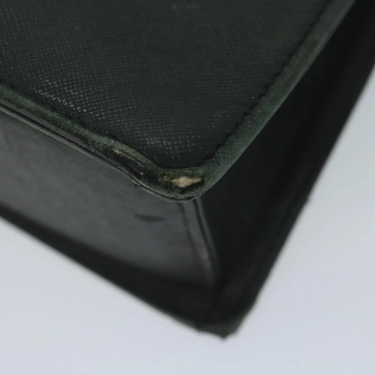 Burberry Briefcase Leather Black Auth ep2580