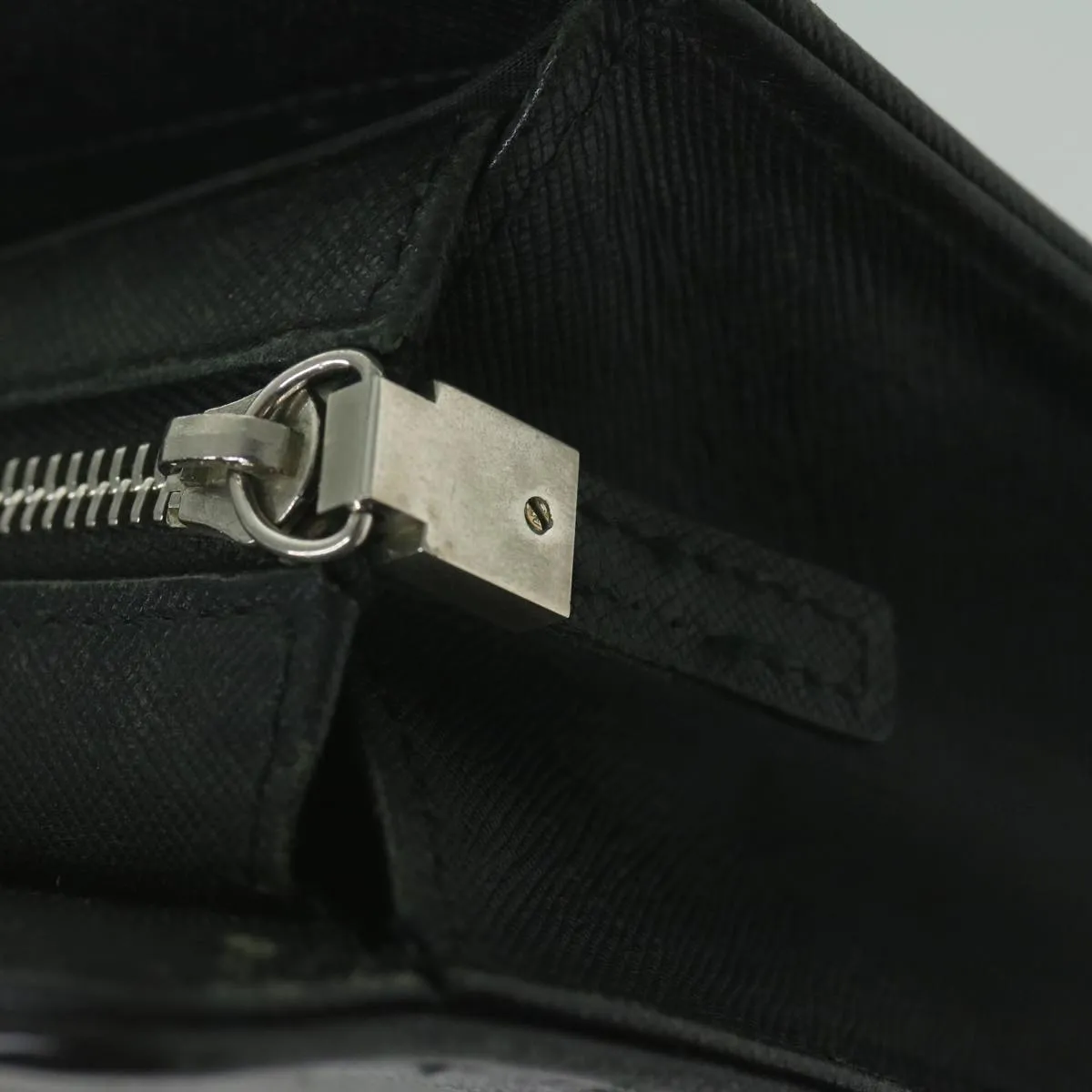 Burberry Briefcase Leather Black Auth ep2580