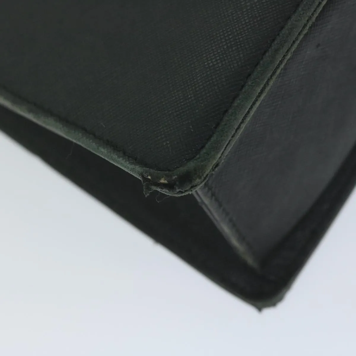Burberry Briefcase Leather Black Auth ep2580