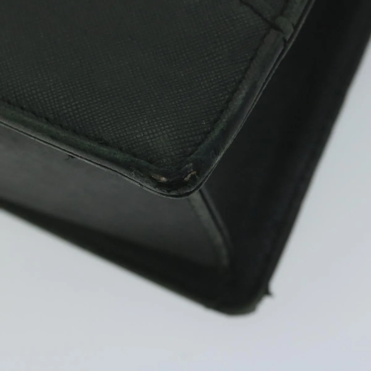 Burberry Briefcase Leather Black Auth ep2580