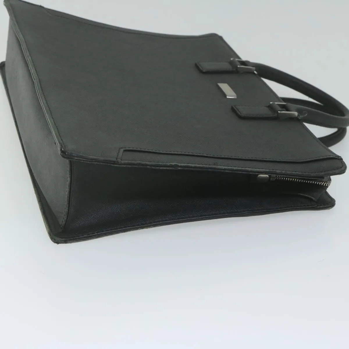 Burberry Briefcase Leather Black Auth ep2580