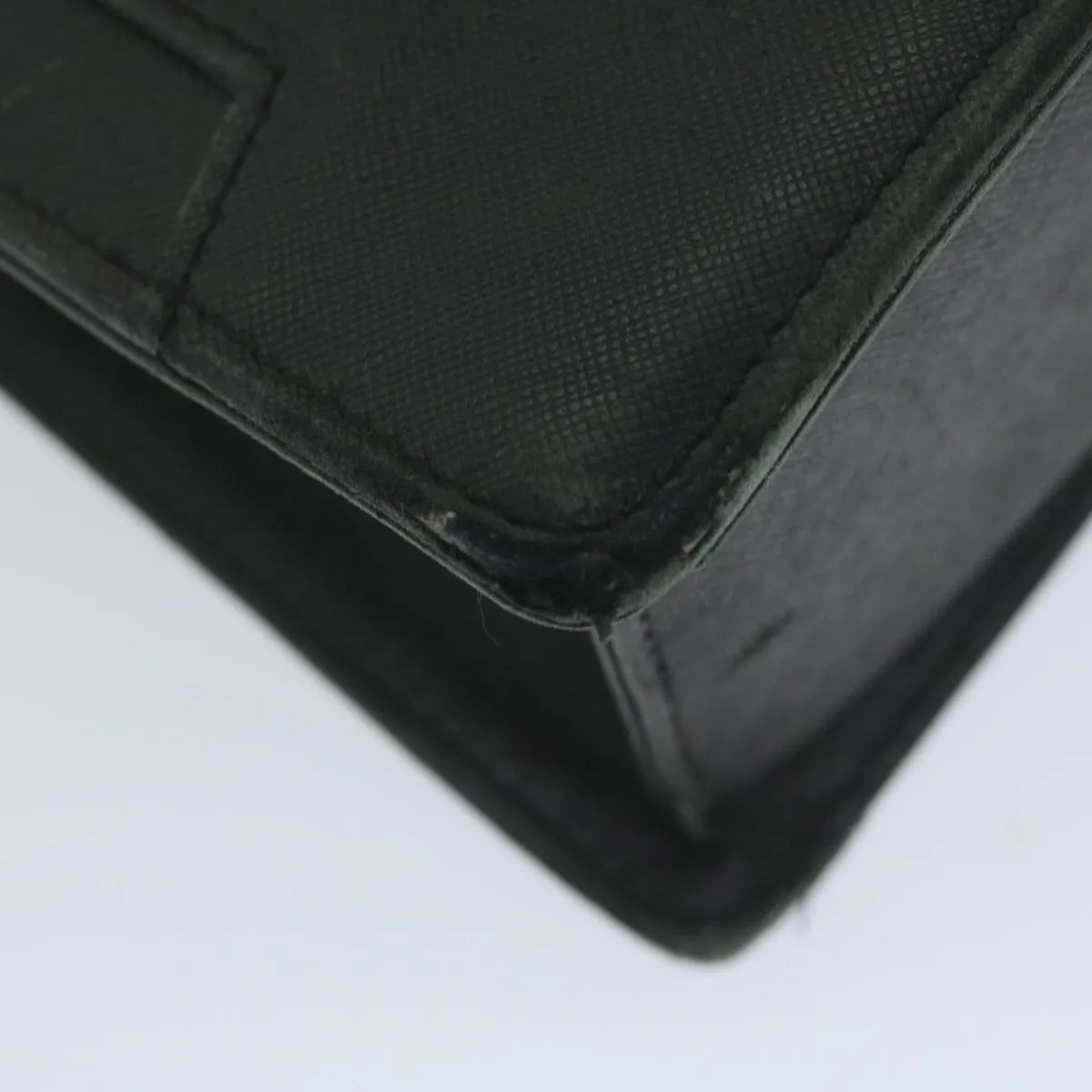 Burberry Briefcase Leather Black Auth ep2580