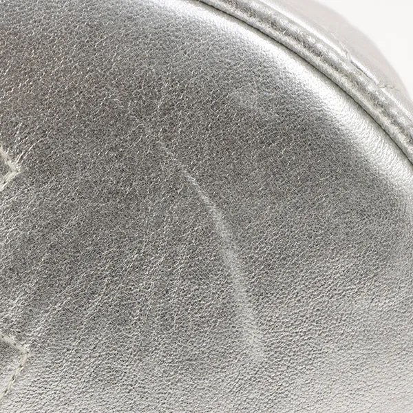 Chanel Around 1992 Made Double Turn-Lock Backpack Silver