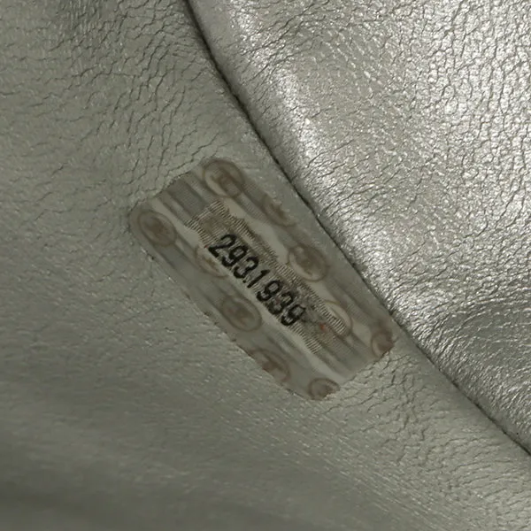 Chanel Around 1992 Made Double Turn-Lock Backpack Silver