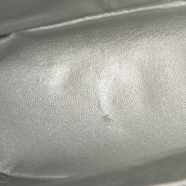 Chanel Around 1992 Made Double Turn-Lock Backpack Silver