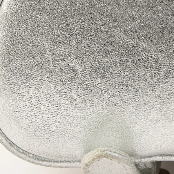 Chanel Around 1992 Made Double Turn-Lock Backpack Silver