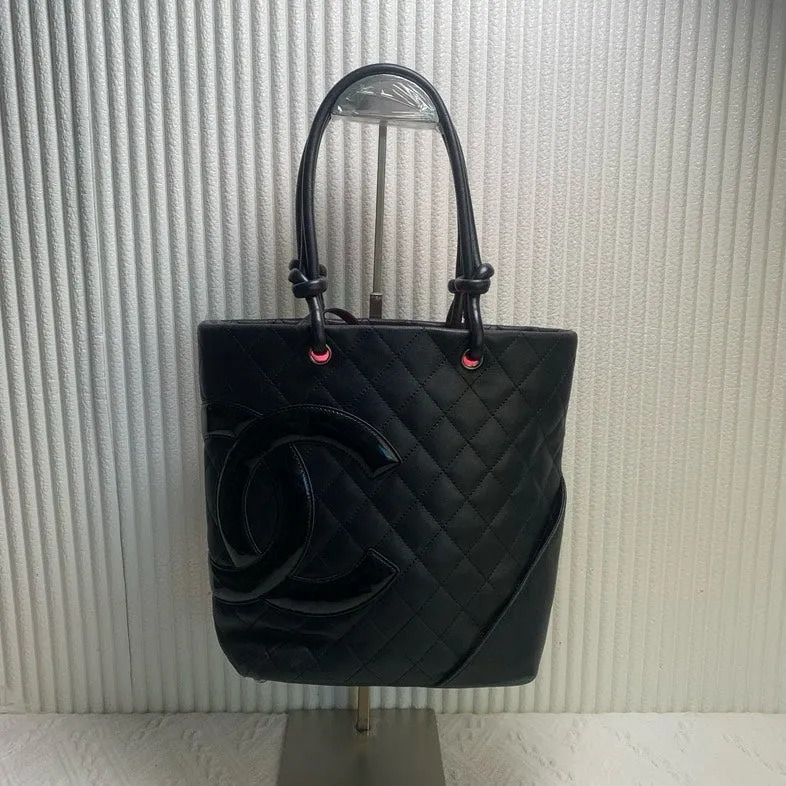 Chanel Quilted Black Tote Bag - Preloved