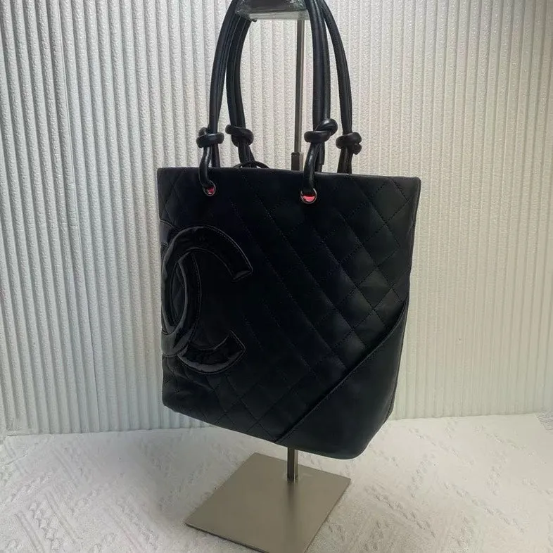 Chanel Quilted Black Tote Bag - Preloved