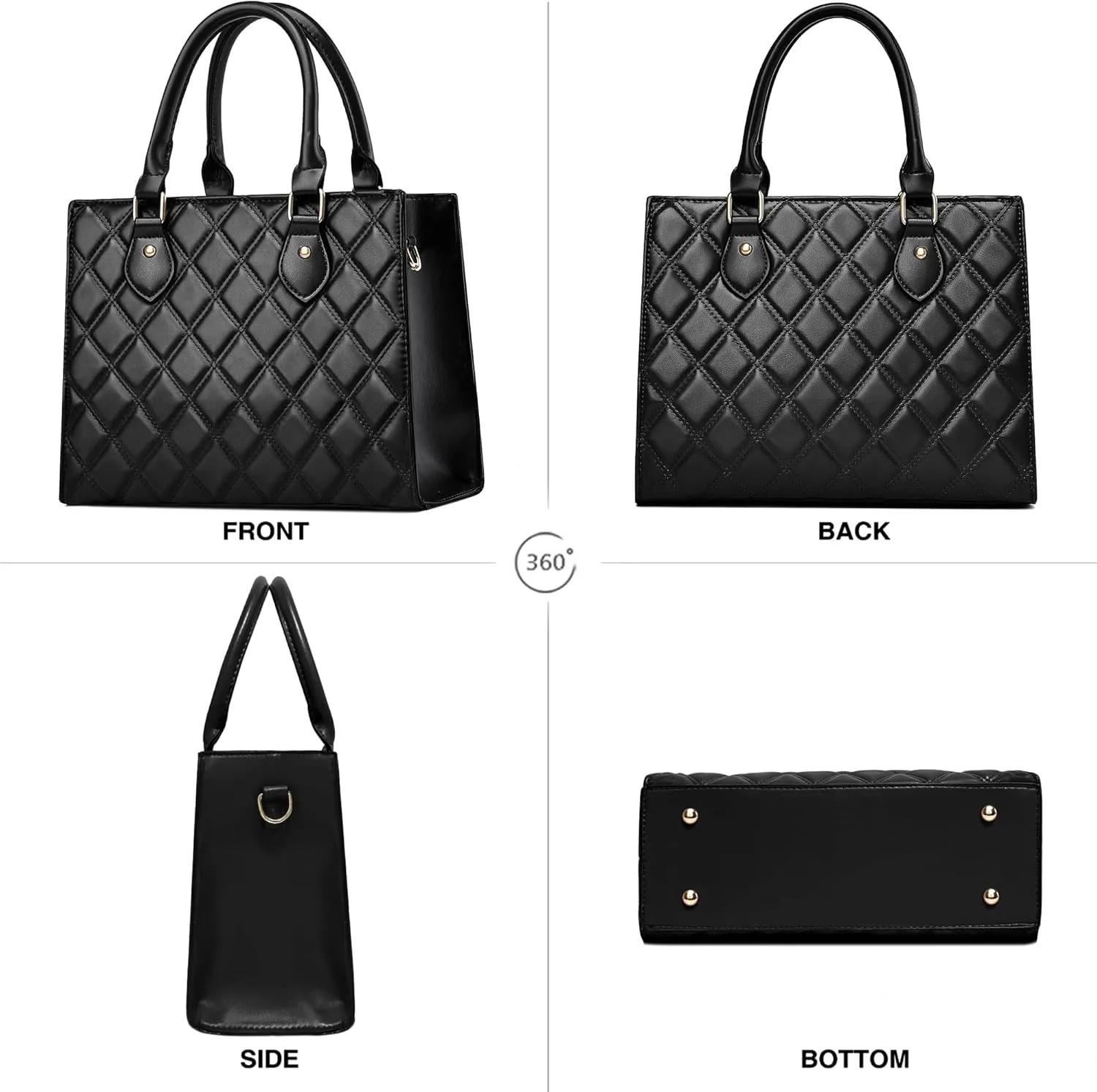 CHICAROUSAL Crossbody Purses and Handbags for Women PU Leather Tote Top Handle Satchel Shoulder Bags