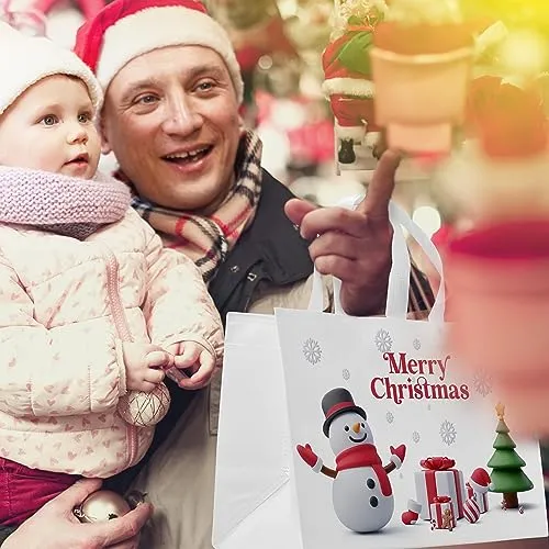 Christmas Tote Bags with Handles