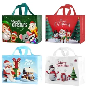 Christmas Tote Bags with Handles