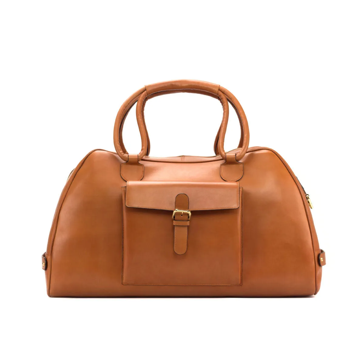 Custom Travel Sport Duffle Bag Leather Brown 2807