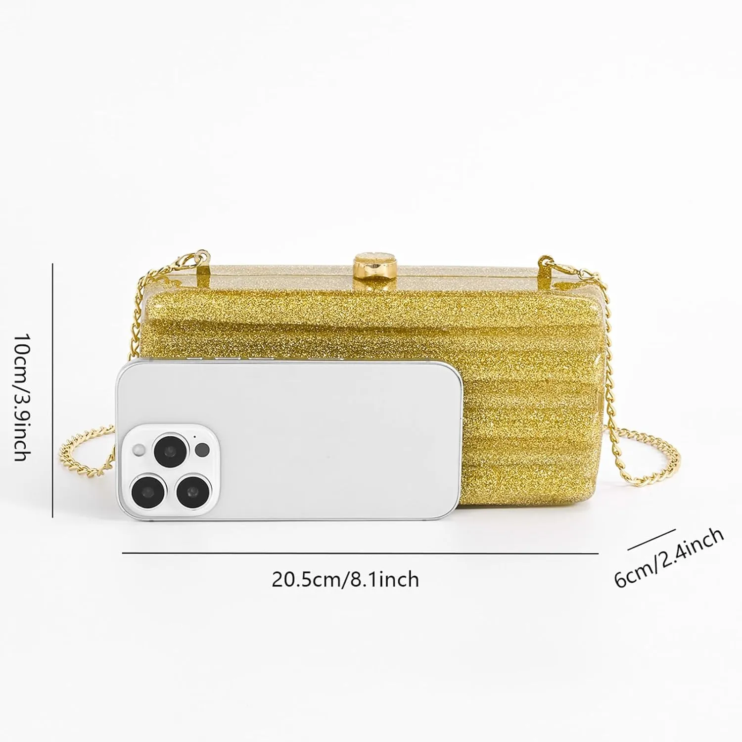 Designer Handbags Clutch Purse, Mini Acrylic Shoulder Clubbing Outfits For Women Evening Clutch Pearl Phone Bag