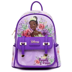 Disney Princess and the Frog Tiana 11" Vegan Leather Mini Backpack