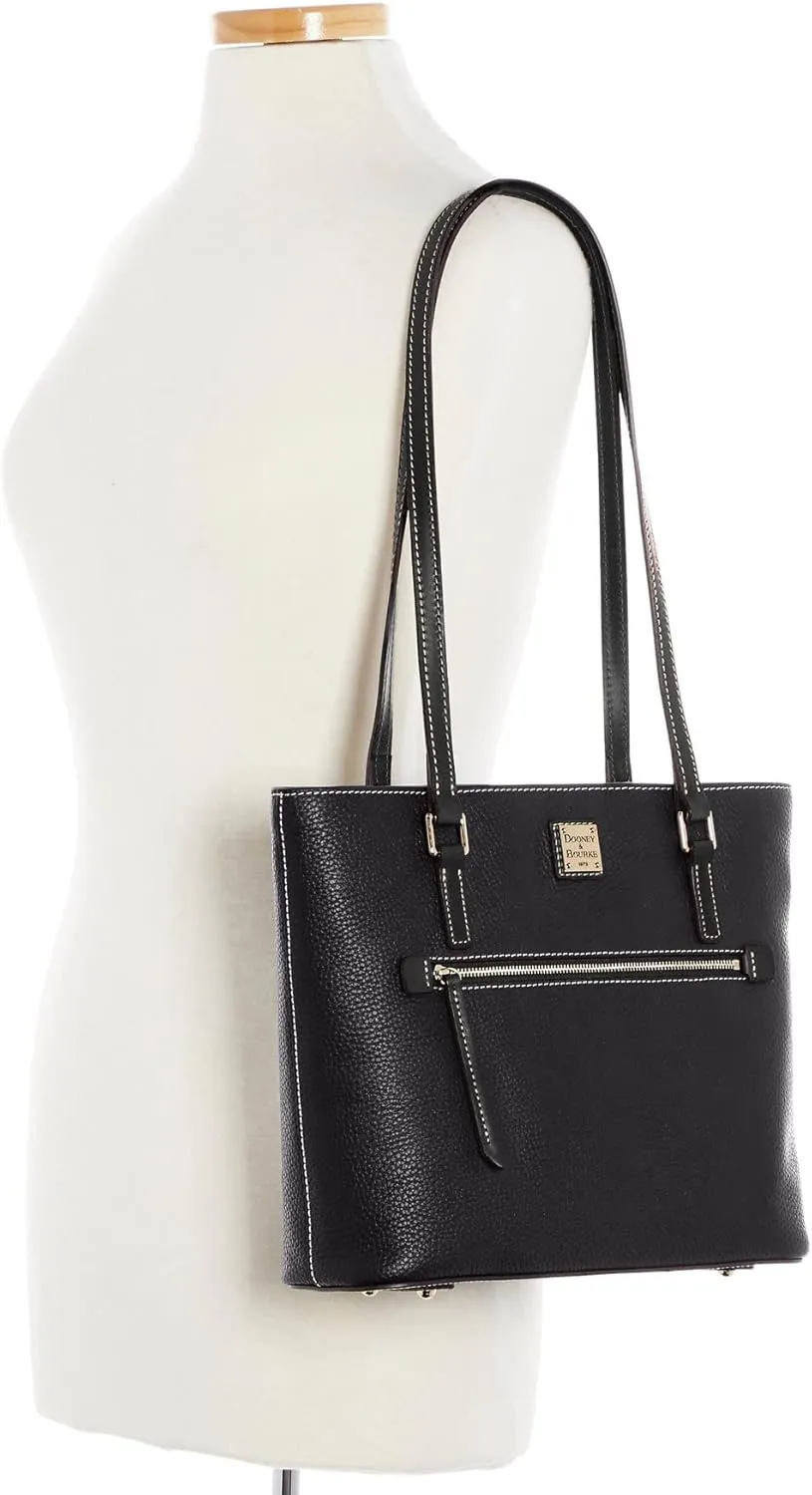 Dooney & Bourke Tote Bags for Women, Large Pebble Grain Leather Shopper Tote Bag with Zipper