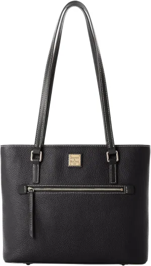 Dooney & Bourke Tote Bags for Women, Large Pebble Grain Leather Shopper Tote Bag with Zipper