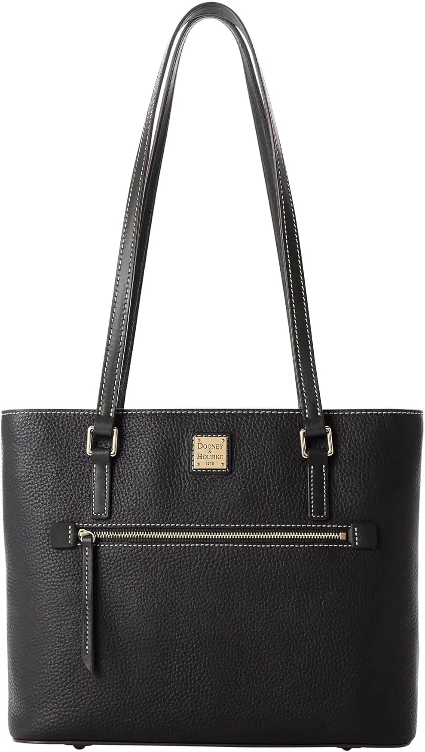 Dooney & Bourke Tote Bags for Women, Large Pebble Grain Leather Shopper Tote Bag with Zipper