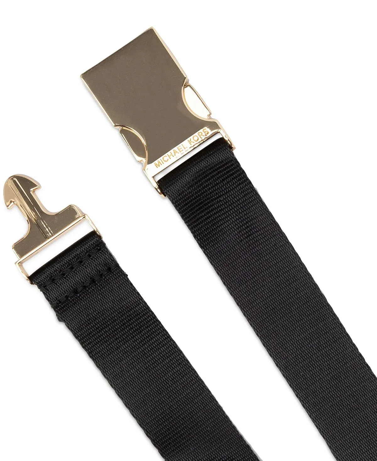 Double Zip Belt Bag with Michael Kors Logo, Black