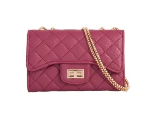 Dusky Rose Quilted Handbag