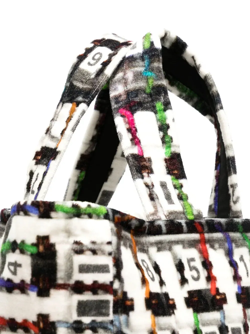 Geometric Print Large Beach Tote