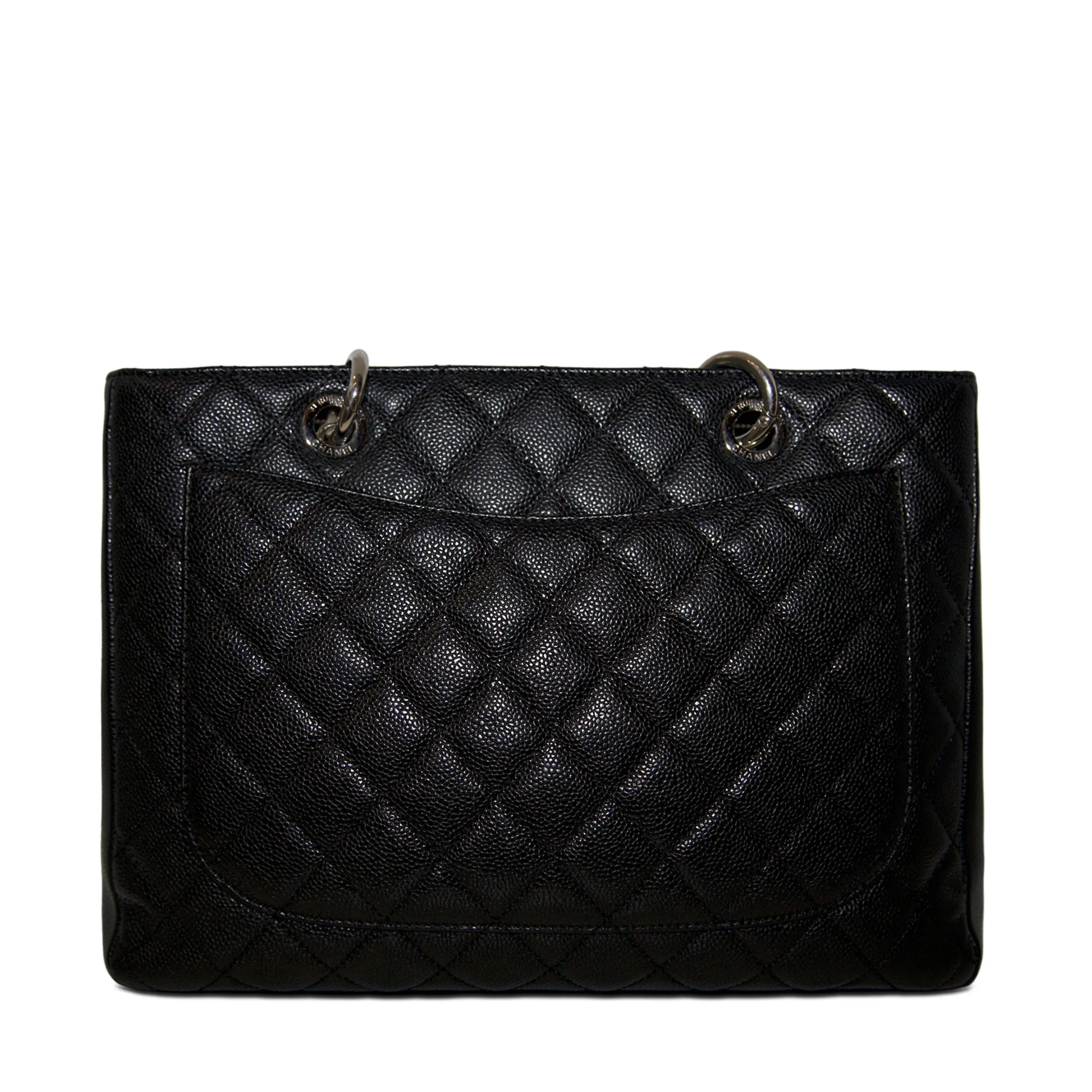 Grand Shopping Tote Black PHW