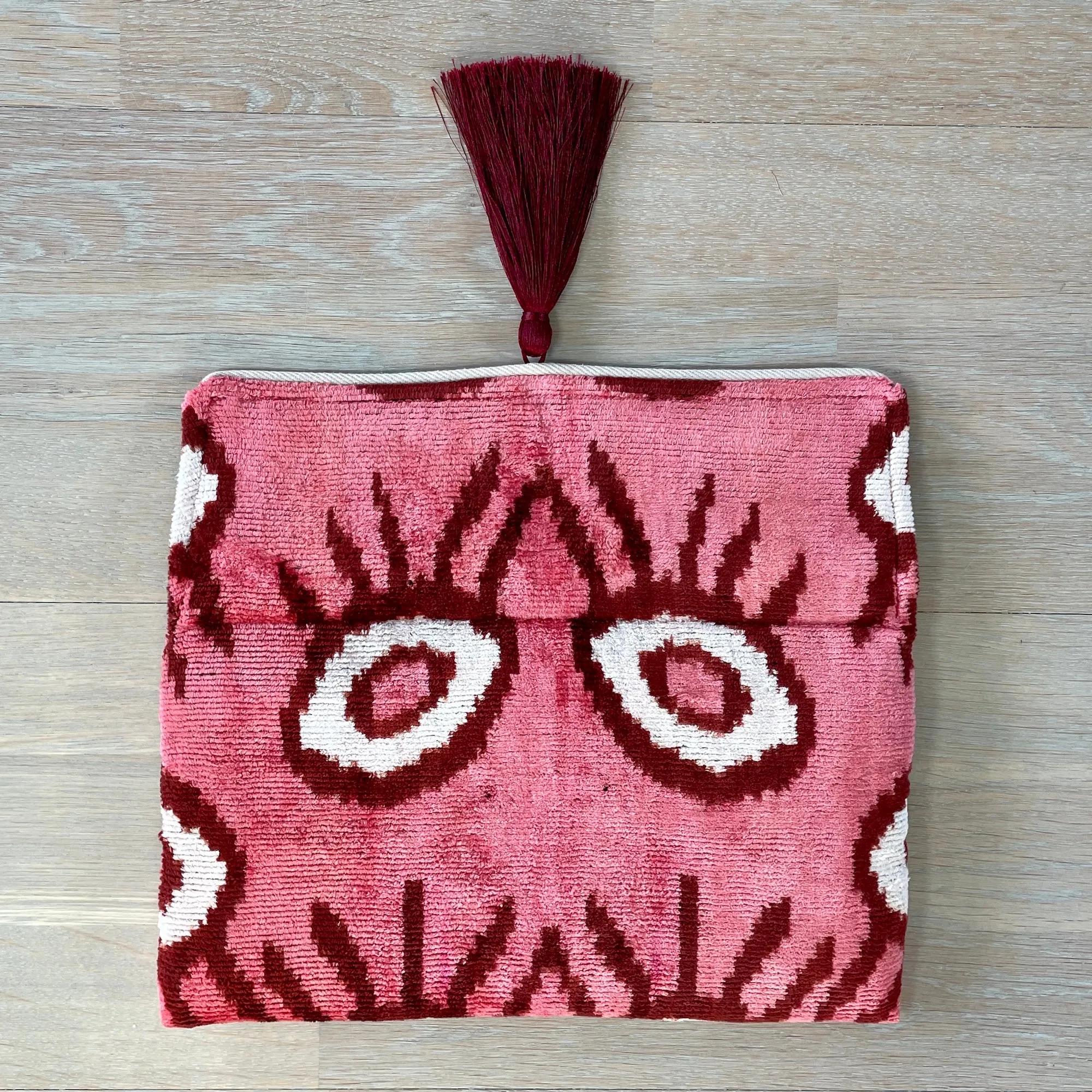Ikat Clutch Bag Evil Eye | Pink