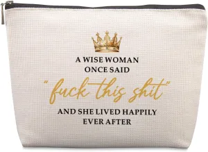 Lcoanrit Funny Cosmetic Bag, Birthday & Christmas Gifts for Women & Friends