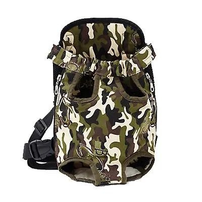 M 30*20cm green and white Outdoor portable pet bag, breathable Mesh backpack for cats and dogs AZ19612