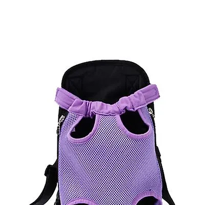 M 30*20cm green and white Outdoor portable pet bag, breathable Mesh backpack for cats and dogs AZ19612