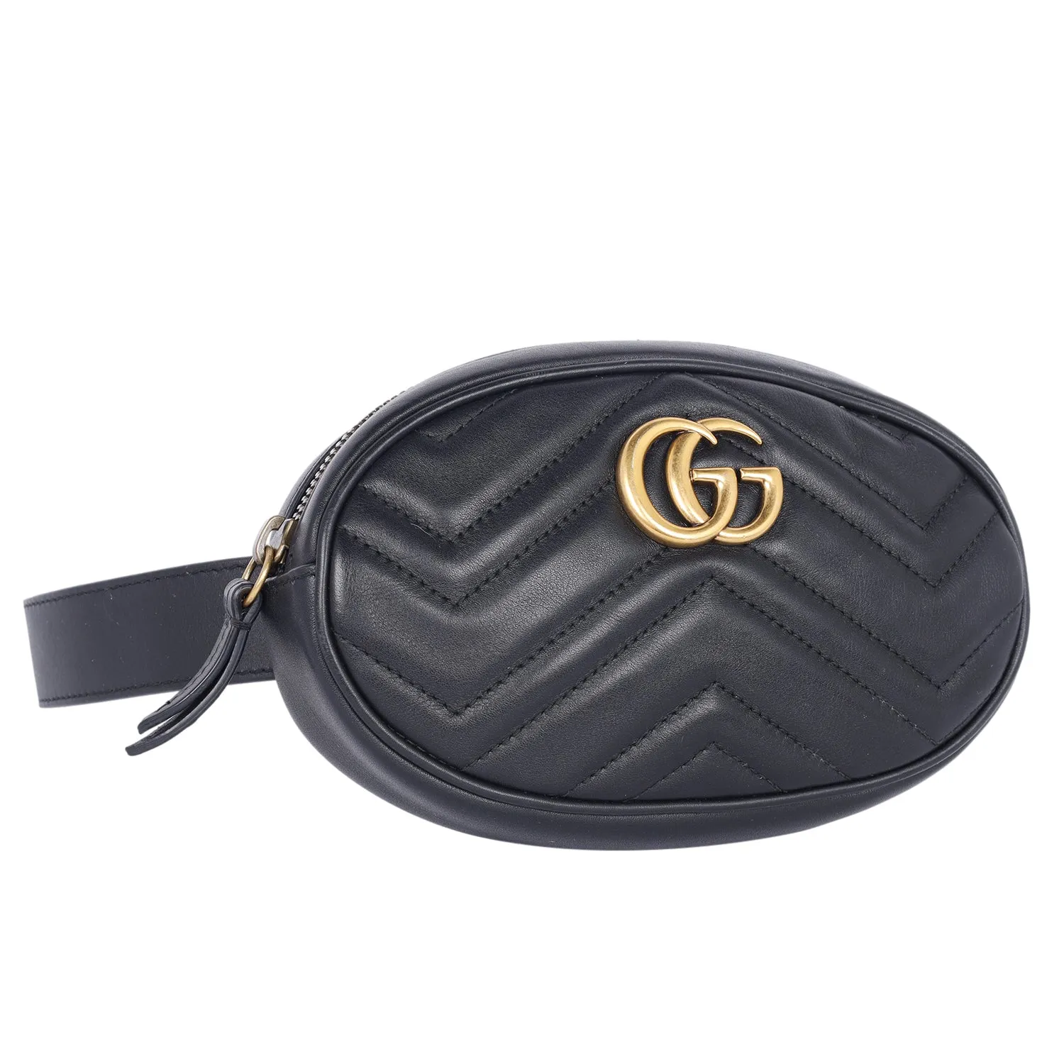 Matelasse GG Marmont Belt Bag 75 30 Black