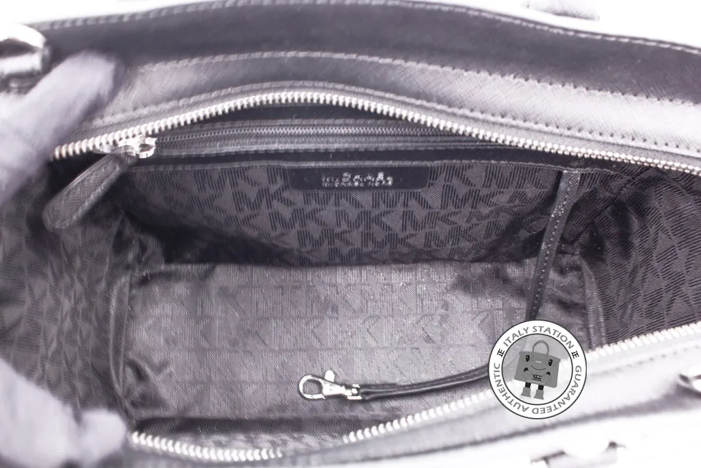 Michael Kors 30T3GSMS2L Selma Stud TZ Satchel Black / 001 Calfskin Medium Messenger Bags Shw