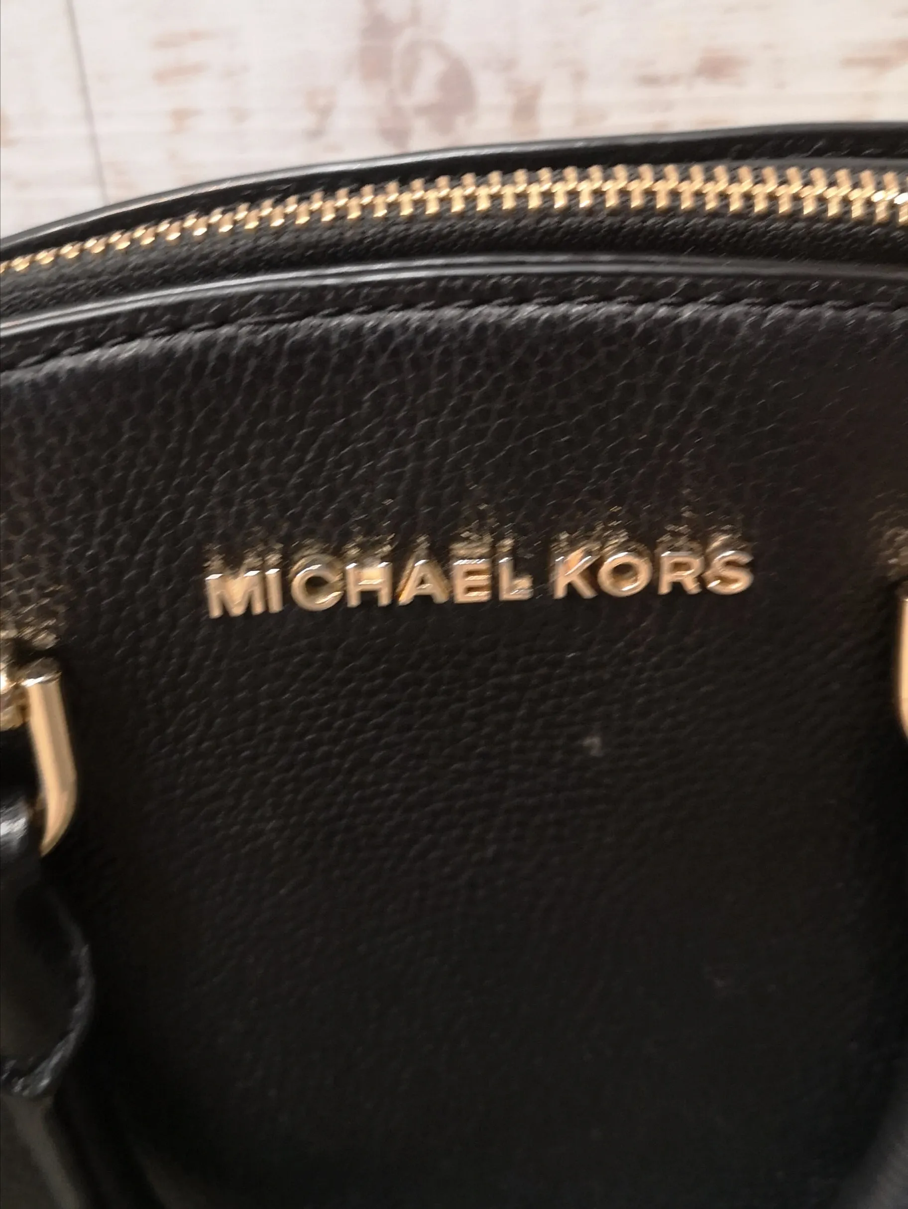 Michael Kors Black Leather Handbag