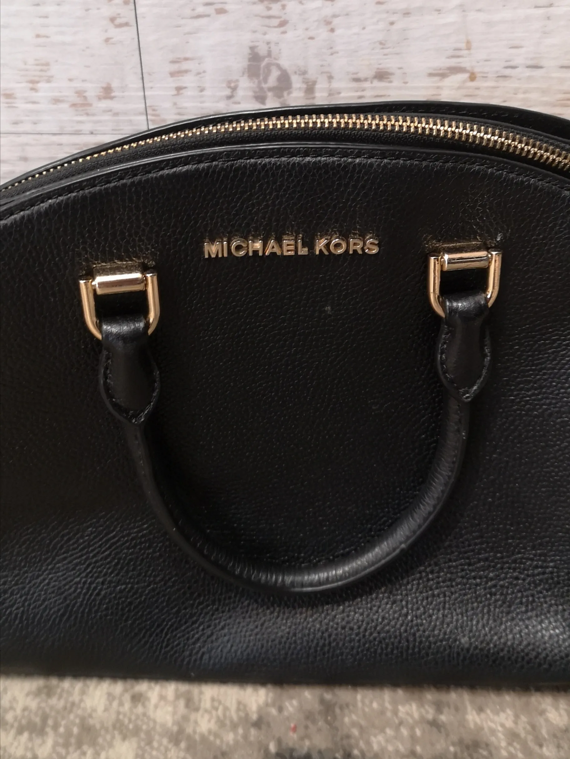 Michael Kors Black Leather Handbag