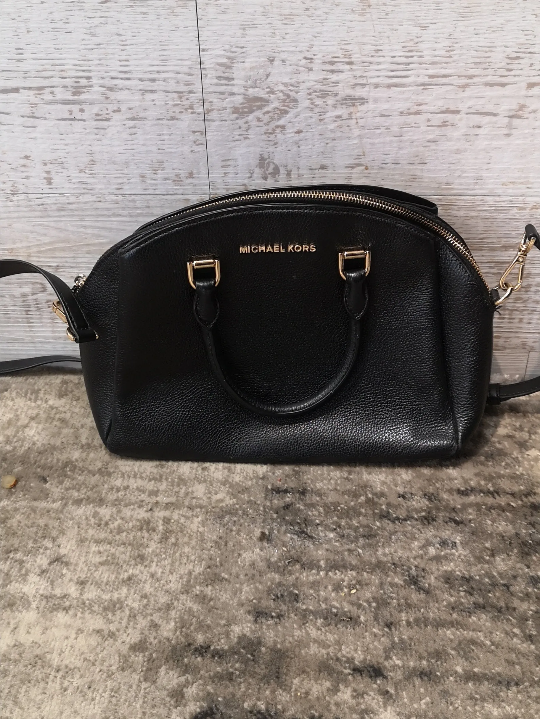 Michael Kors Black Leather Handbag