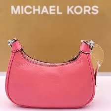 MICHAEL KORS CORA MINI PEBBELED LEATHER CROSSBODY POCHETTE