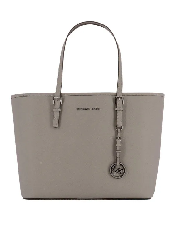 MICHAEL KORS JET SET SAFFIANO LEATHER TOTE BAG