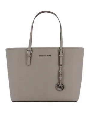 MICHAEL KORS JET SET SAFFIANO LEATHER TOTE BAG