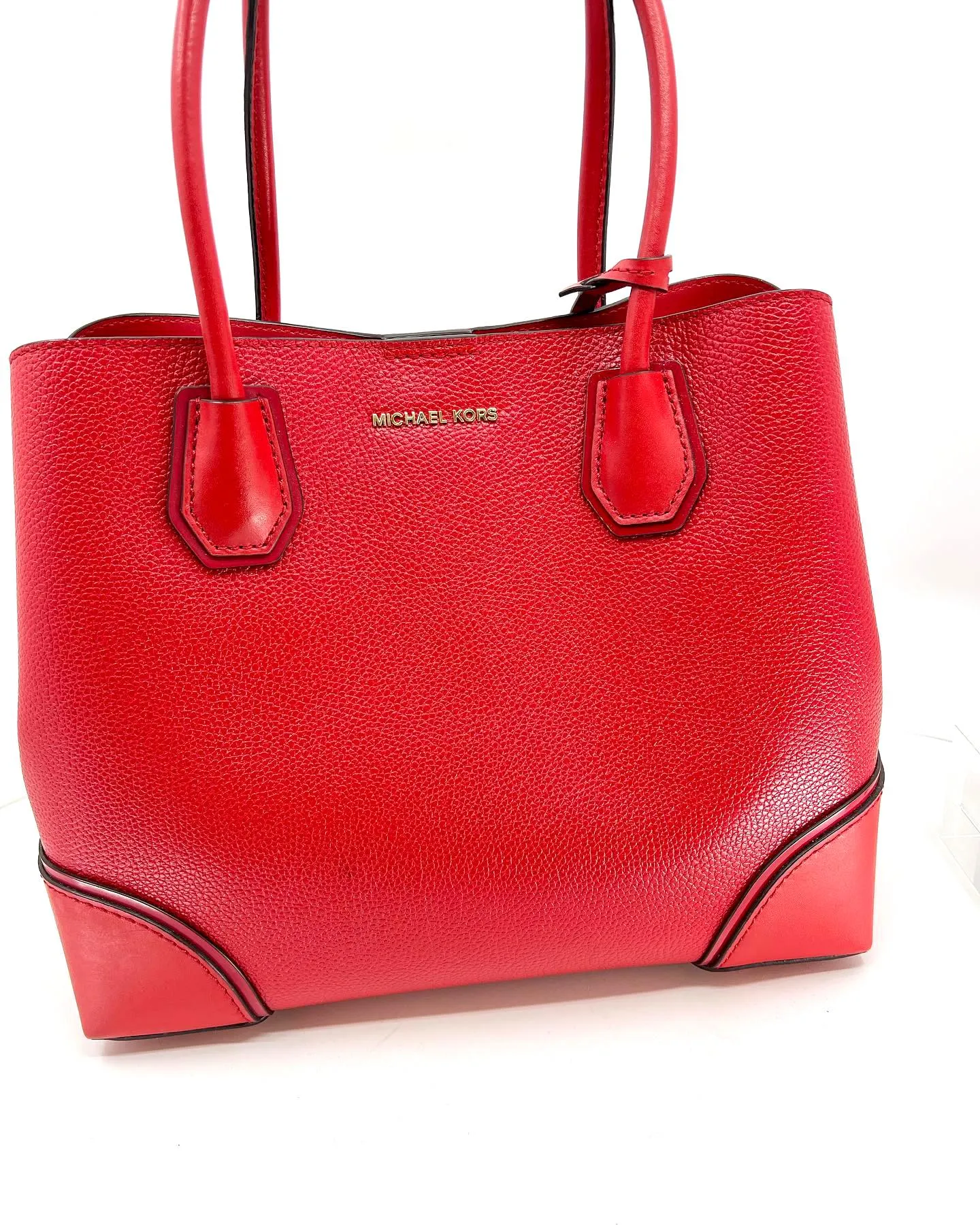 MICHAEL KORS MERCER GALLERY MEDIUM LEATHER TOTE BAG